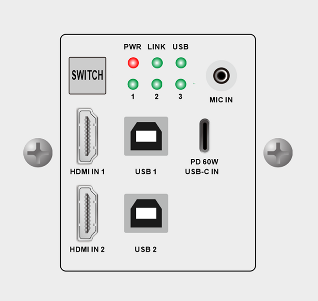 HDMI2.0+USB3.0墙插发射器